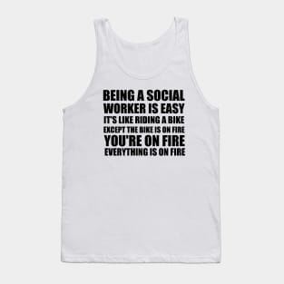 Funny Gift for Social Workers Tank Top